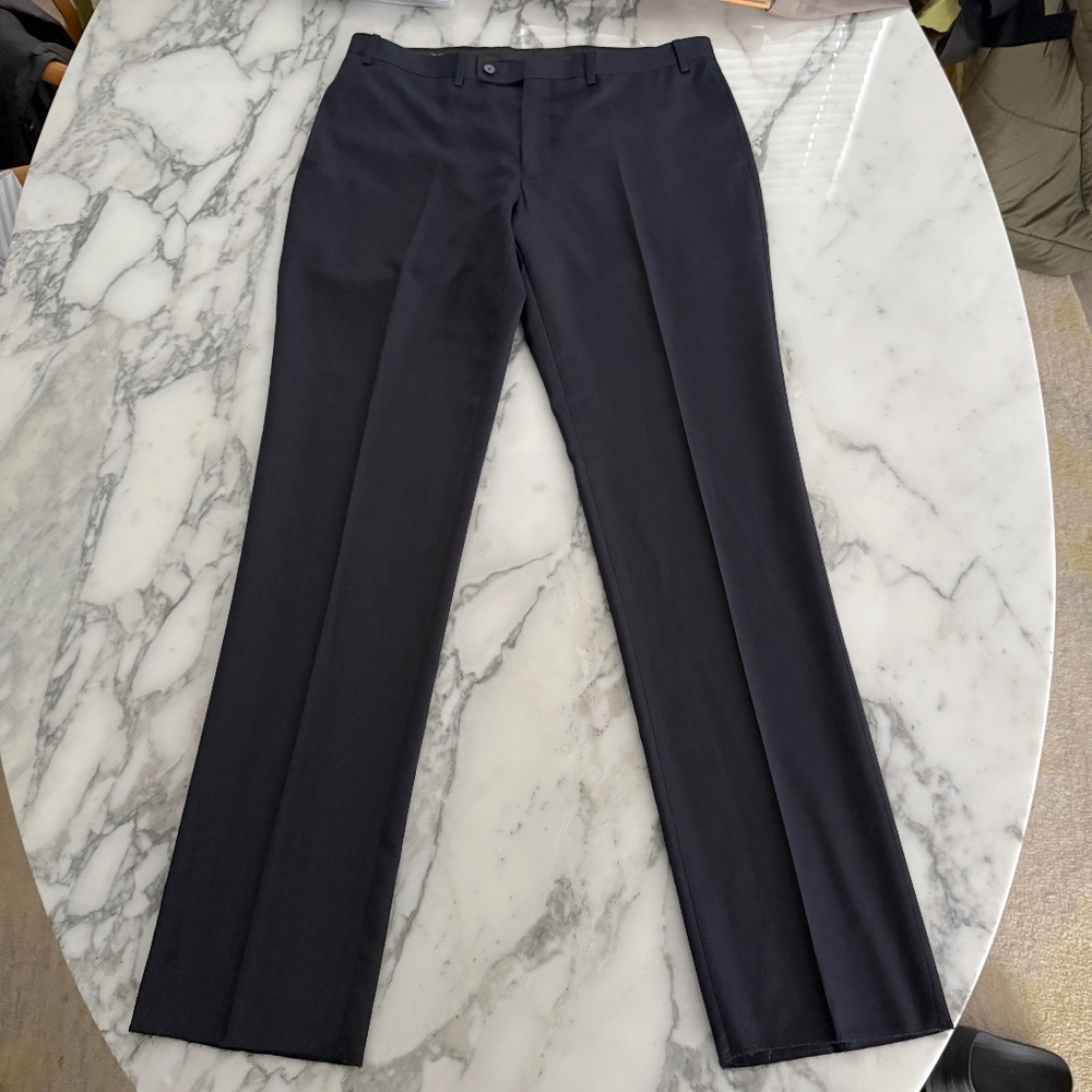Calvin Klein Men's Casual Polyester‎ Black Pants, Size 37 waist